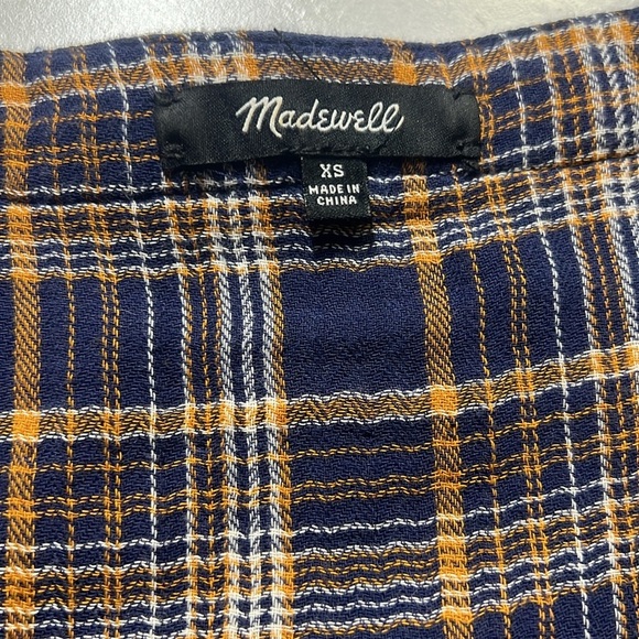 Madewell Plaid Button Up Dress - Picture 6 of 7